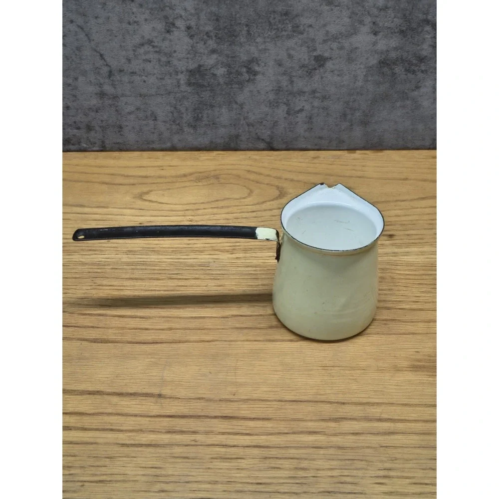 Ladle Enamel Vintage Sip Dip Pour Cup Scoop Long Handle